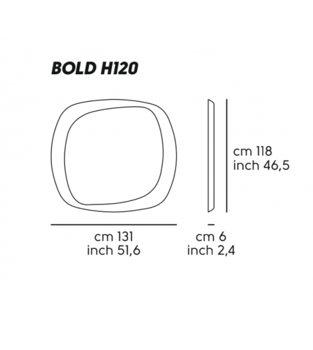 Miroir Bold H120 - Midj