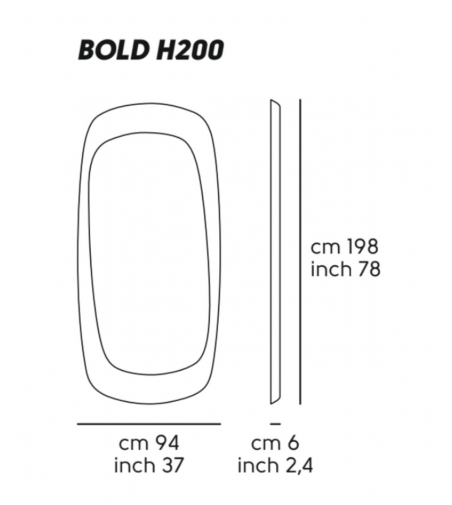 Specchio Bold H200 - Midj