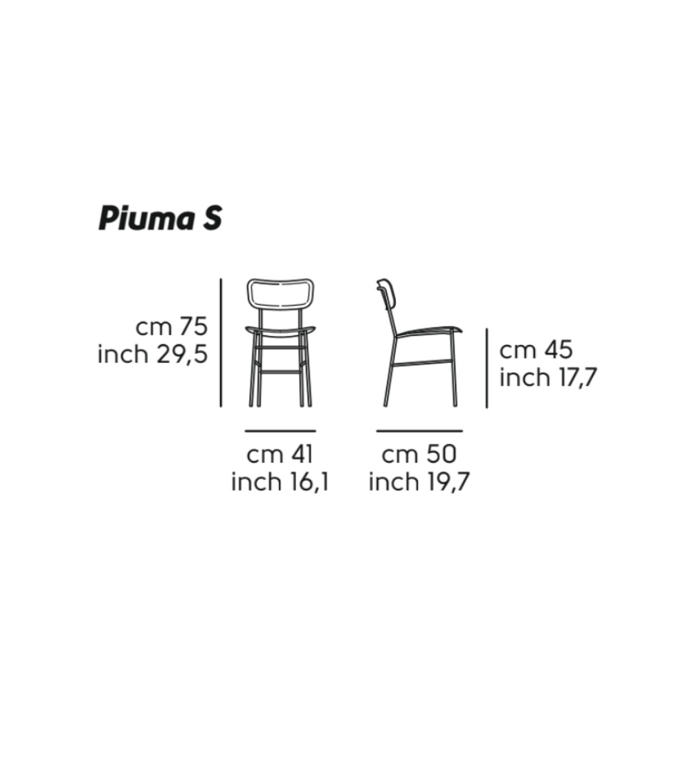 Sedia Piuma S M LG - Midj