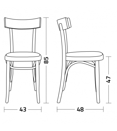 Lot 2 Chaises Brera - Colico