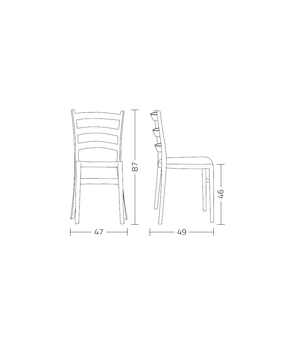 Set 2 Italia 150 Chairs - Colico