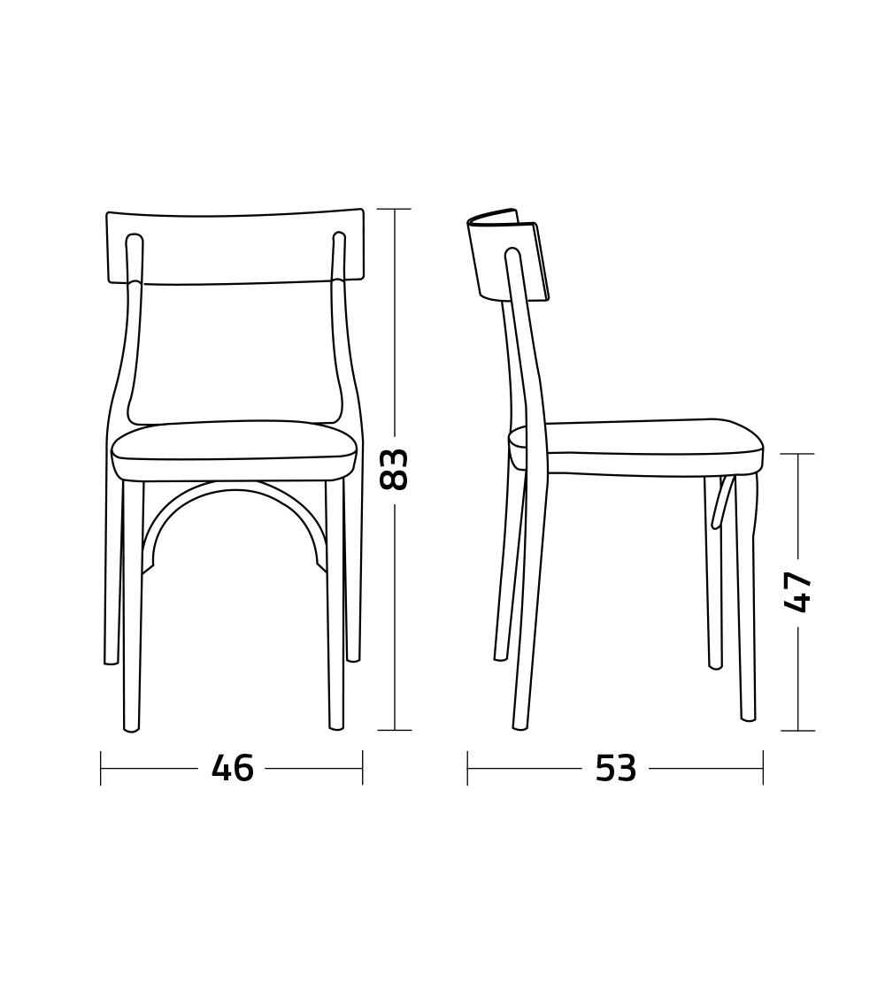 Set 2 Milano 2015 Chairs - Colico