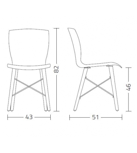 Sedia Rap Wood - Colico
