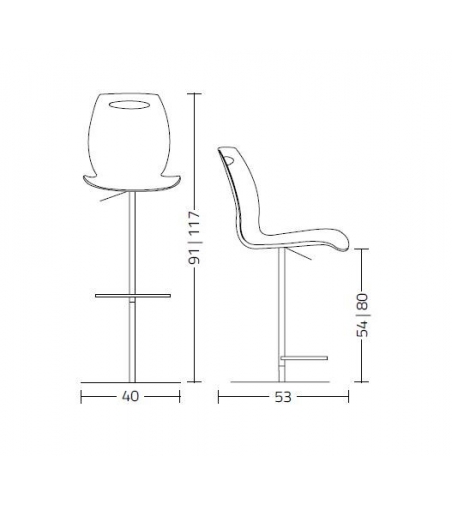 Tabouret Bip SS - Colico