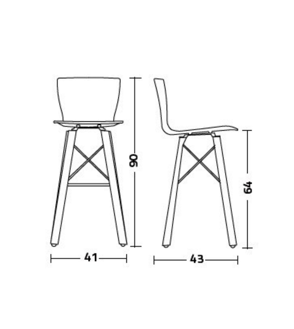 Rap Wood SS Hocker - Colico