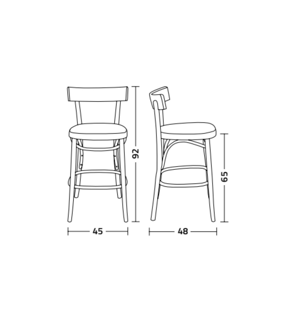Set 2 Brera SS Hocker - Colico