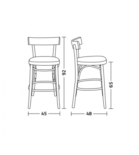 Set 2 Brera SS Stools - Colico