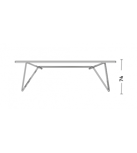 Italo Wood Top Table - Colico