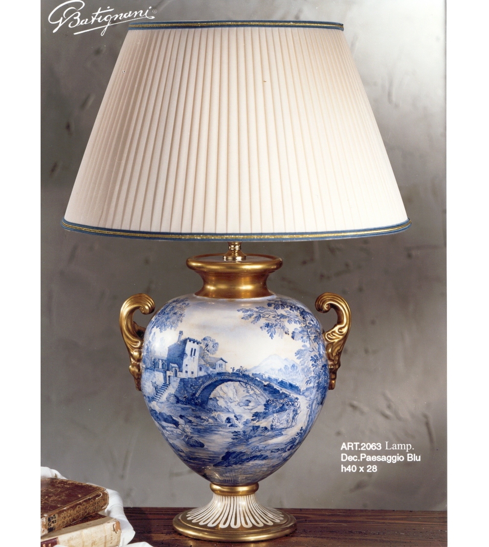 Table Lamp in Ceramic Made in Italy Batignani Ceramiche