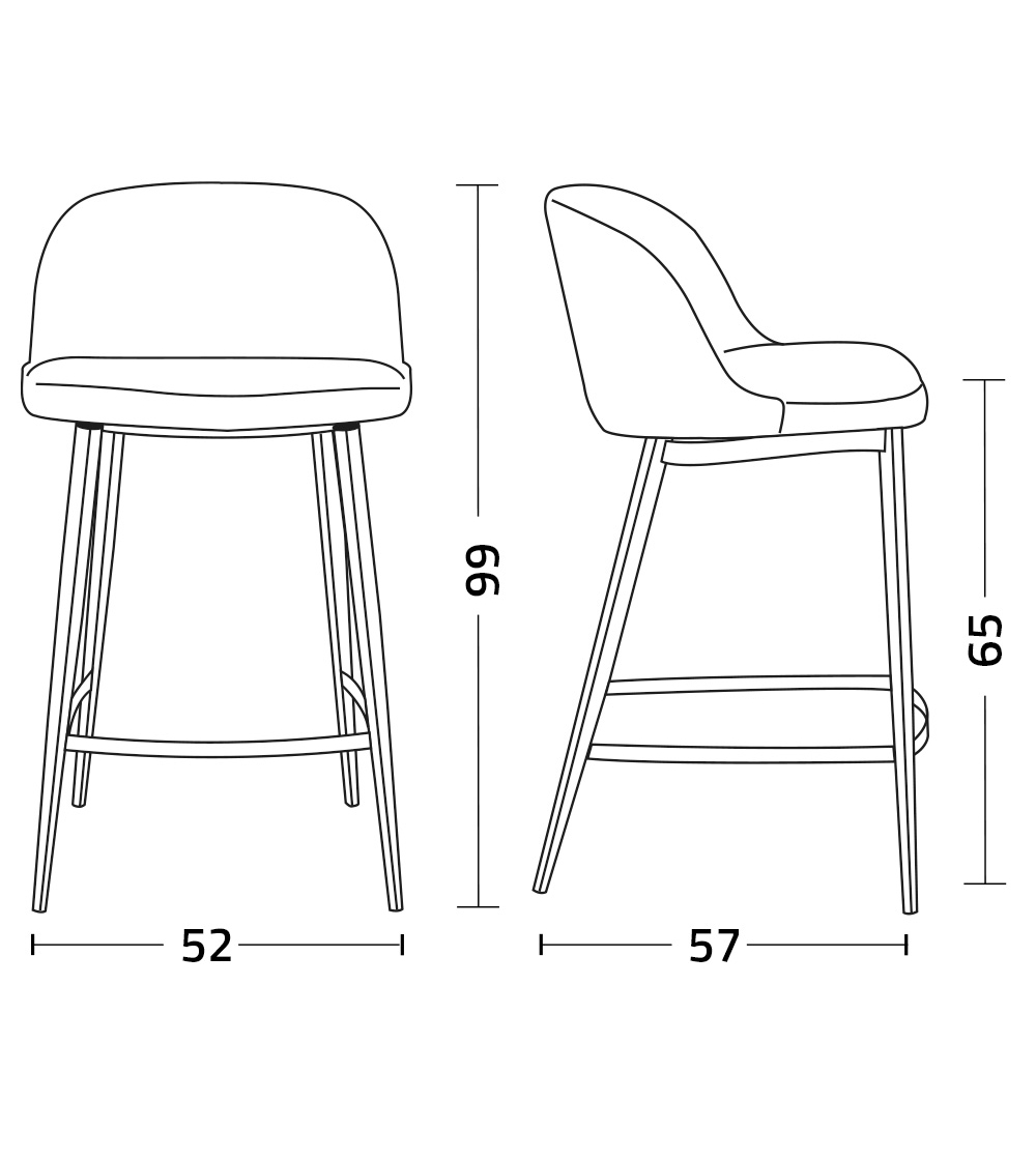 Meghan TT SS Stool - Colico