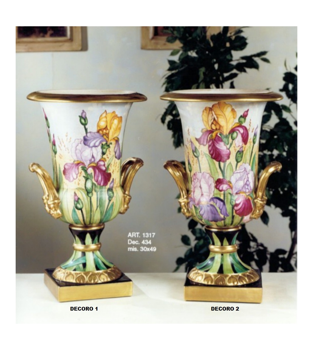 Jarrón de Cerámica Flores Batignani Ceramiche