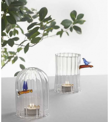 Candeliere Tealight Blu Birds - Ichendorf