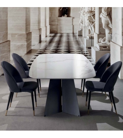 Mesa Empire Con Mármol De Carrara - La Seggiola