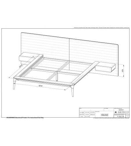 Cama Latus Con Mesitas De Noche - Artisan