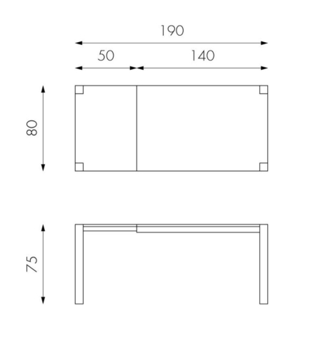 Stones - Wood Extendable Table