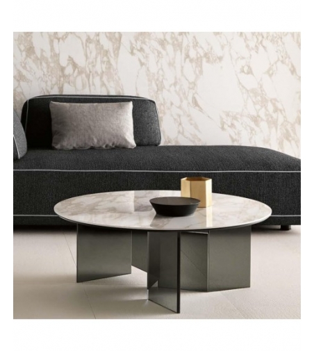 Couchtisch Metropolis mit Keramik Tischplatte Tonelli