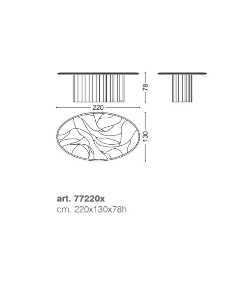 Venus Oval Table - Ceppi