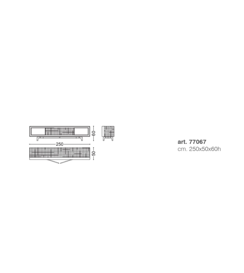 TV Unit With Doors Zoe - Ceppi