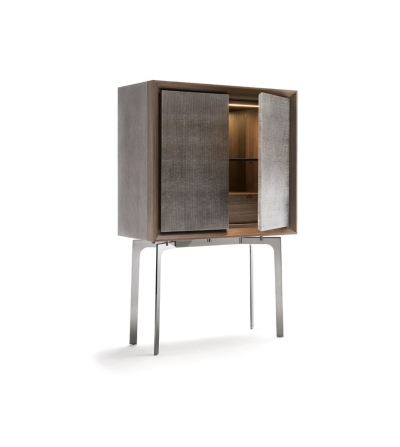 Meuble Bar Avec Portes Laquées Zoe - Ceppi 2