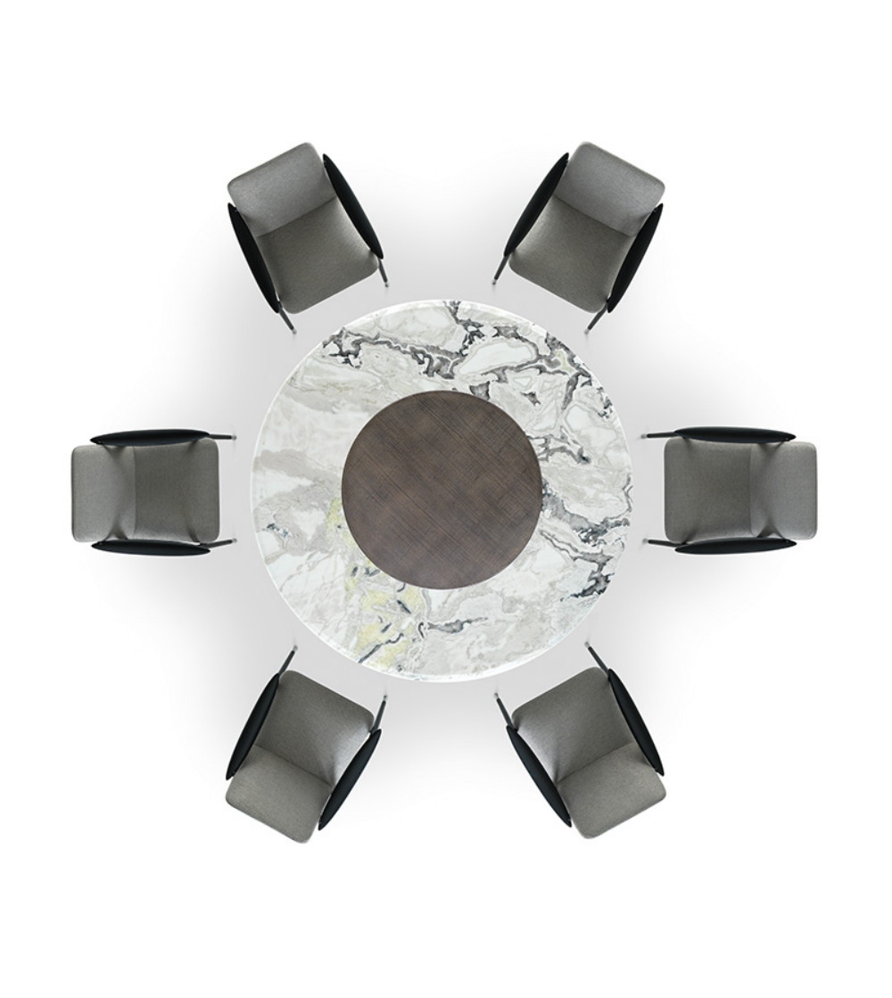 Geo Round Table With Lazy Susan - Ceppi