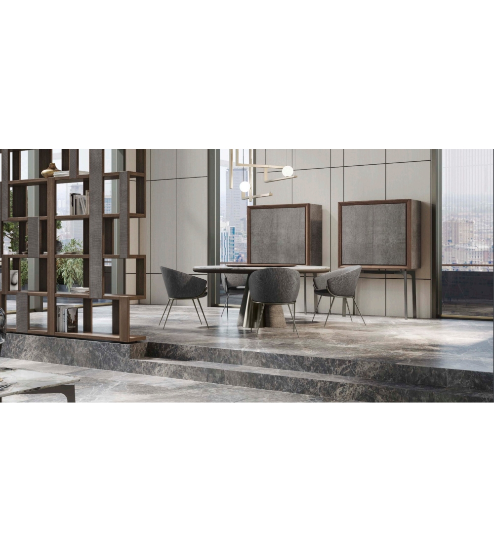 Tavolo Tondo Con Lazy Susan Geo - Ceppi