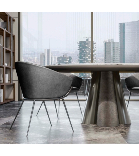 Table Ronde Avec Lazy Susan Geo - Ceppi