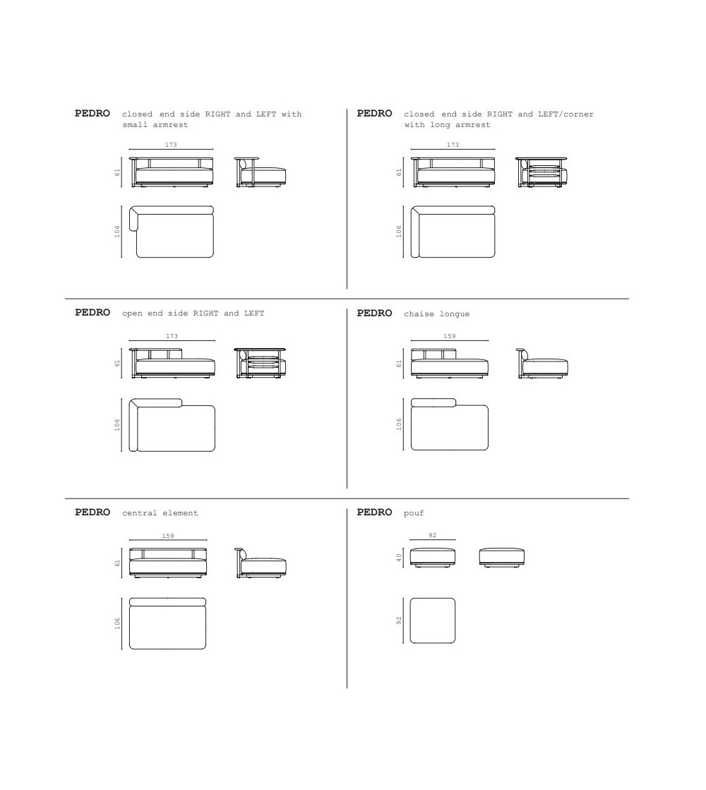 CPRN HOMOOD - Pedro Modular Sofa