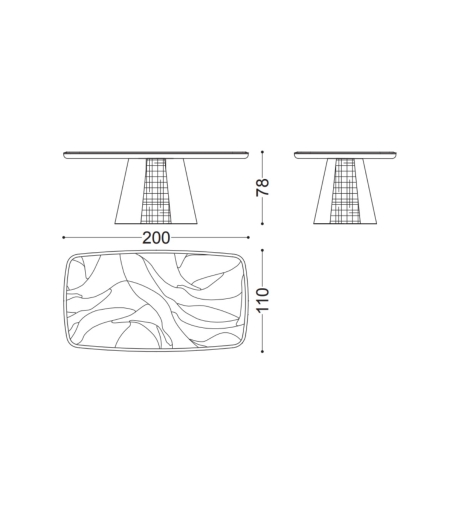 Table Rectangulaire Geo - Ceppi
