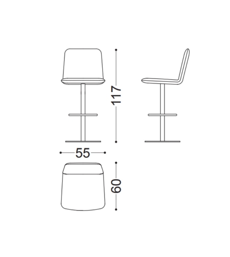 Tabouret Stem - Ceppi