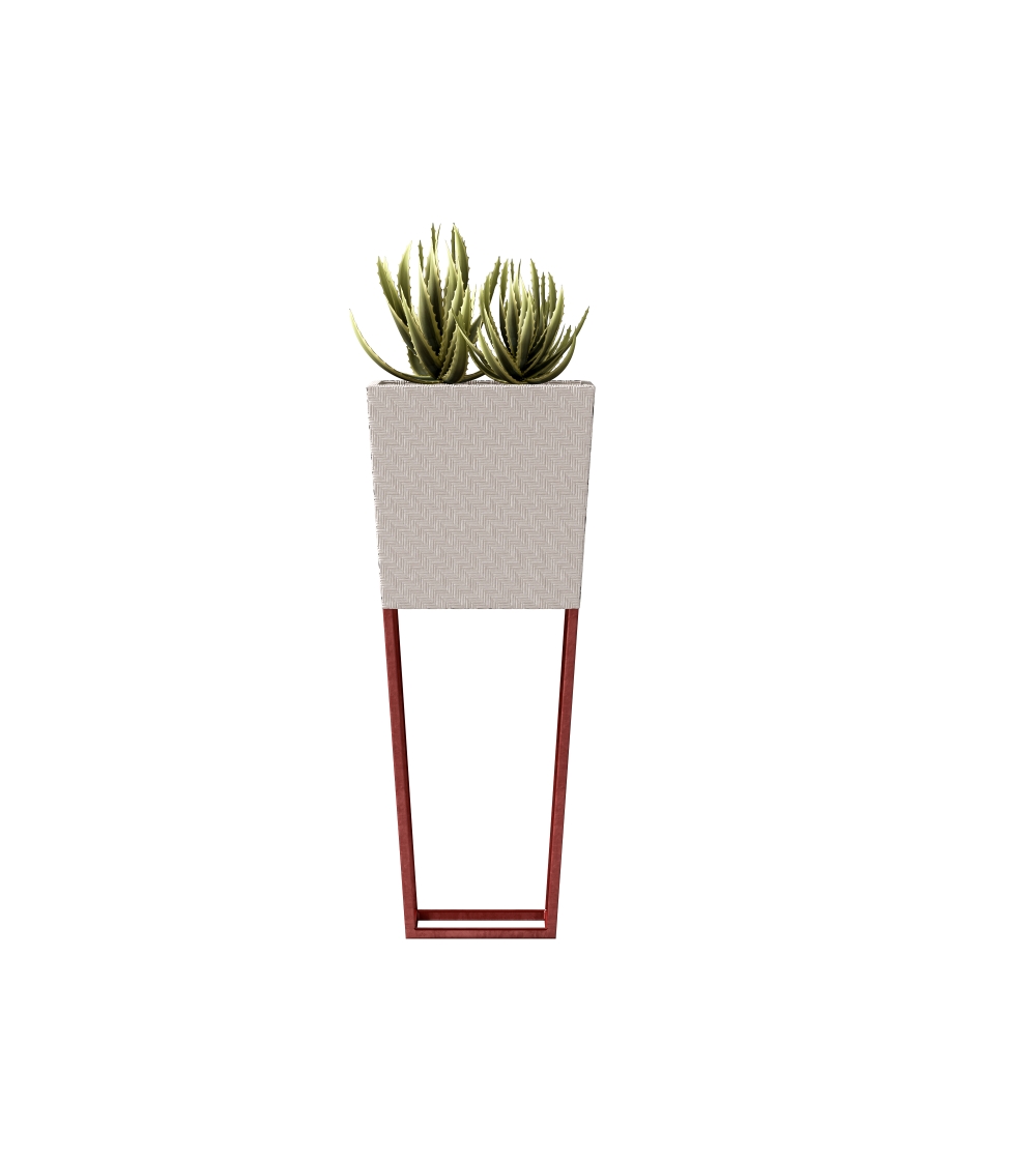 CPRN HOMOOD - Outdoor Vase mit Metallsockel
