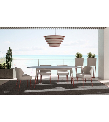 CPRN HOMOOD - Outdoor Kollektion Teppich mit Chevron-Muster