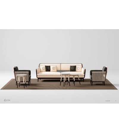 CPRN HOMOOD - Outdoor Collection Carpet with panama pattern 2