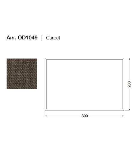 CPRN HOMOOD - Outdoor Collection Carpet with panama pattern