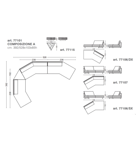 Aster Modular Sofa - Ceppi