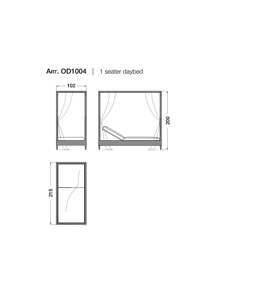 CPRN HOMOOD - Himmelbett Tagesbett
