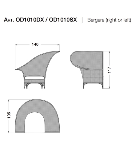 Sillón Bergère Colección Outdoor - CPRN HOMOOD