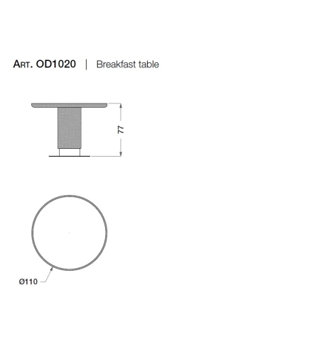 CPRN HOMOOD - Outdoor Collection Round Table