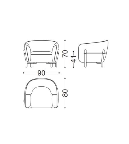 Ivy Armchair - Ceppi
