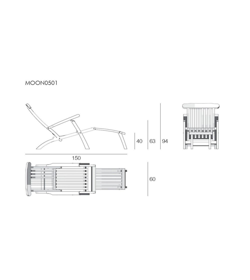 Moon Folding Reclining Outdoor - Il...