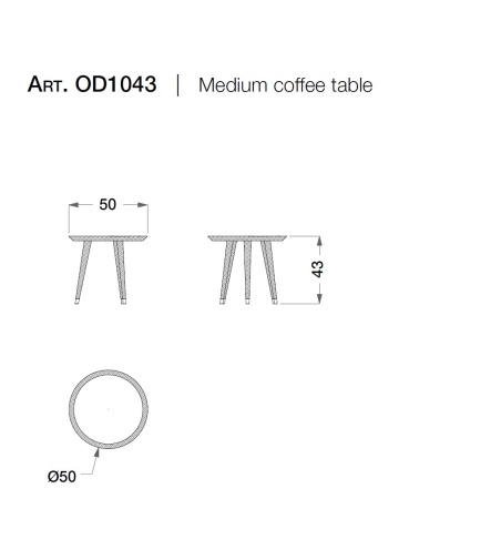Table Basse Ronde Collection Outdoor - CPRN HOMOOD