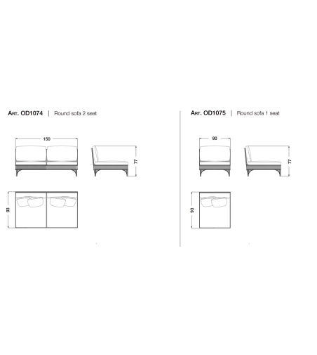 Divano Componibile Collezione Outdoor - CPRN HOMOOD