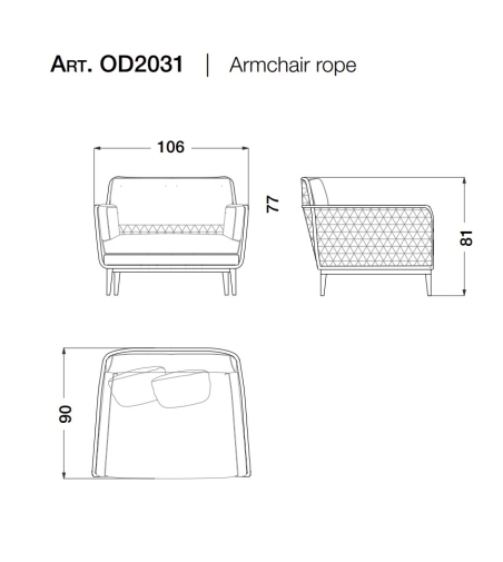 Poltrona Collezione Outdoor - CPRN HOMOOD