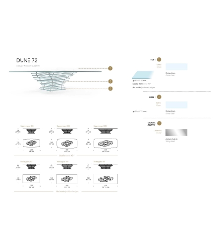 Tavolo Dune 72 - Reflex
