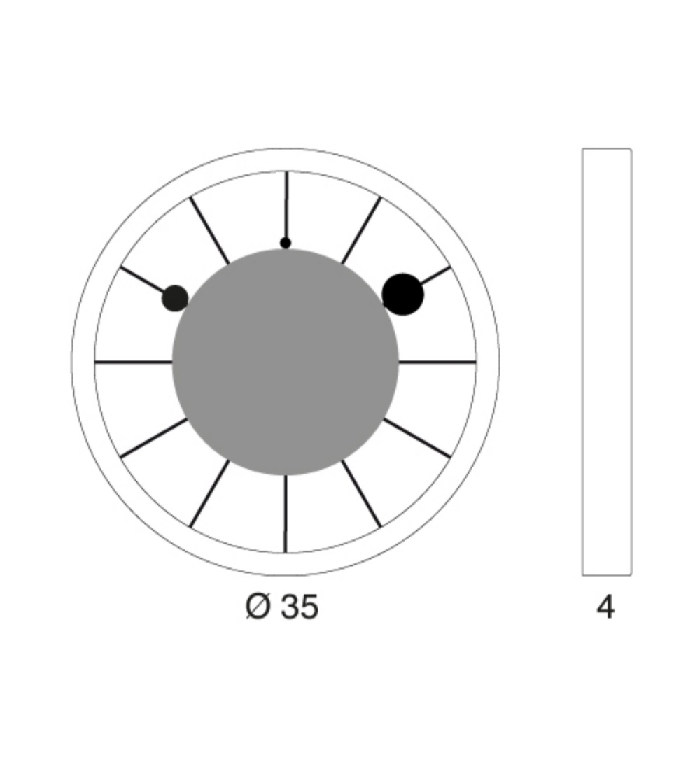 Progetti - Roulette Wanduhr