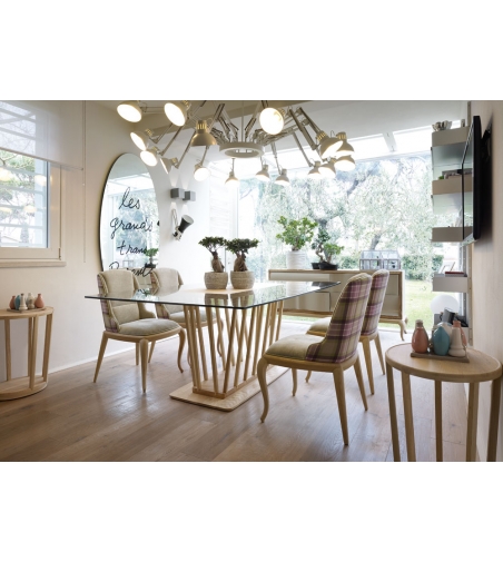 Volpi Darrel Chair with Curved Legs