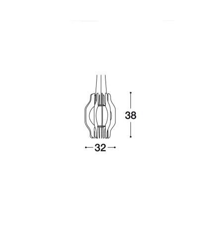 Lampe à Suspension Isotta - Luigi Volpi
