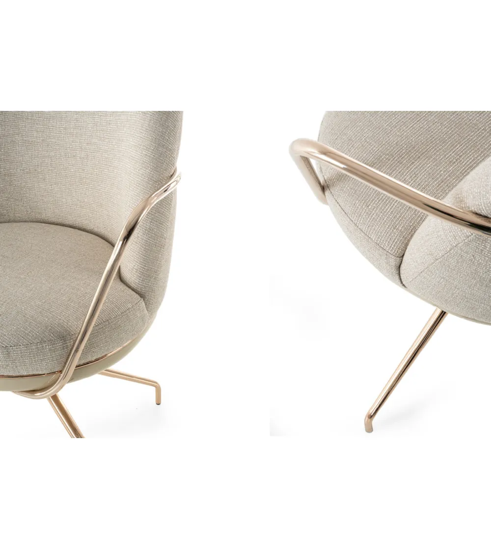 Luigi Volpi - Sabrina Swivel Armchair