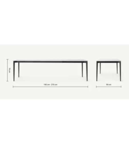 Tavolo Allungabile Phoenix OM/457/BI - DesignTwist