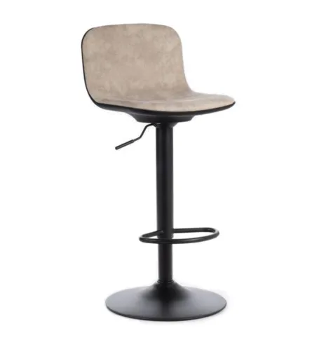Stones - Set aus 2 beigen Teo Hockern