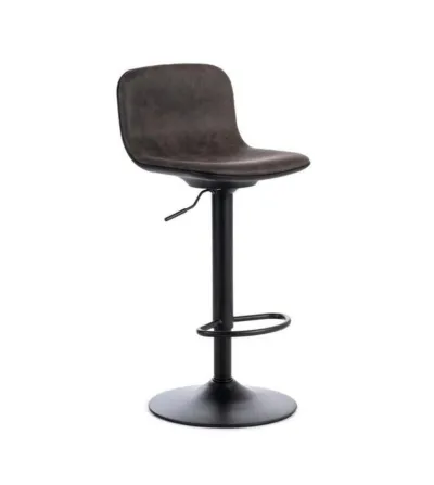 Stones - Set aus 2 dunkelgrauen Teo Hockern